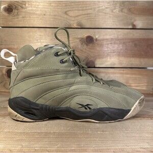 Mens 13 - Reebok Shaqnosis Cargo Green Khaki Black Barracks Camo Sneakers V61196